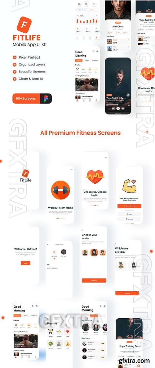 FitLife - Fitness App UI KIT
