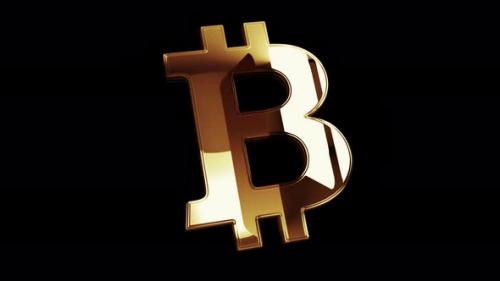 Videohive - Bitcoin blockchain crypto currency symbol digital concept - 37333831