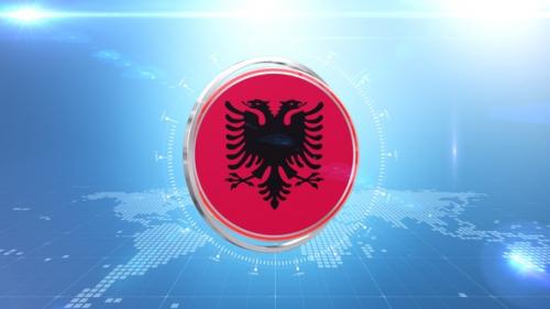 Videohive - Albania Flag Transition - 37341063