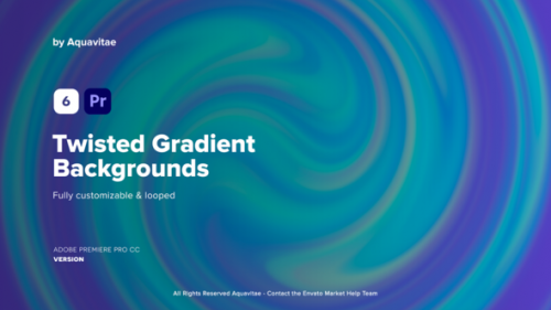 Videohive - Twisted Gradient Backgrounds l MOGRT for Premiere Pro - 37226283