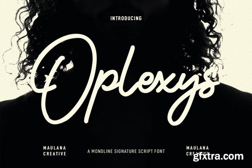 Oplexys Monoline Signature Script Font
