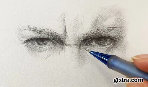 Drawing Facial Expressions: Determined Eyes