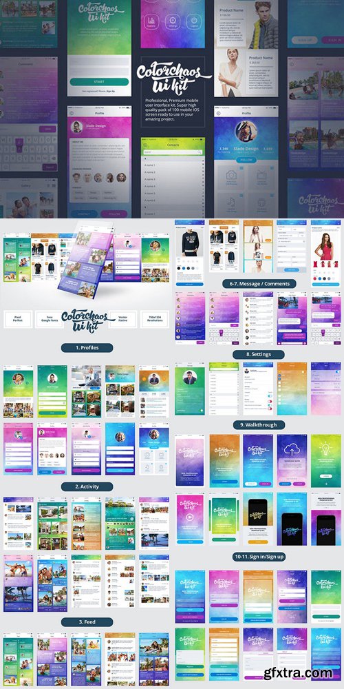 ColorChaos IOS Mobile UI kit