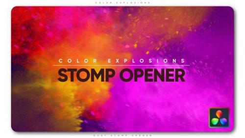 Videohive - Color Explosions Stomp Opener - 37397939
