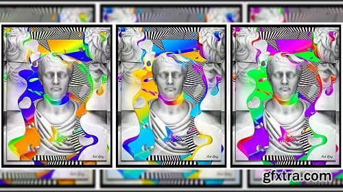 Create a Colorful Trippy Poster in C4D and Photoshop