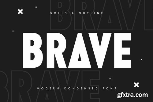 Brave - Modern Condensed Font
