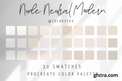 Nude Neutral Modern Procreate Color Ipad