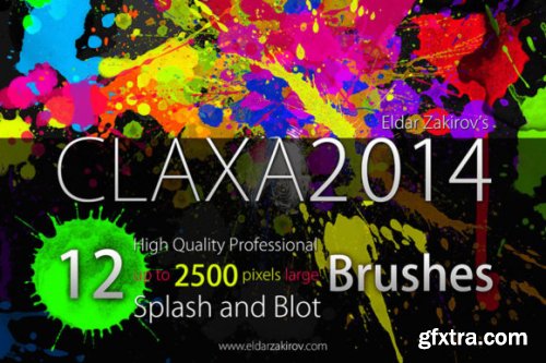 Spatter HQ and LQ Photoshop Brushes