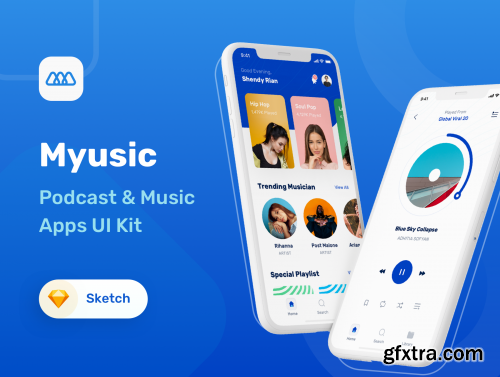 Myusic - Music & Podcast UI Kit