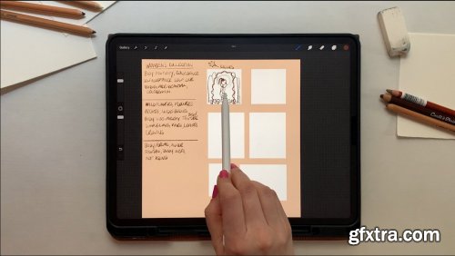 Using A Procreate Sketchbook: How to Build a Collection of Work