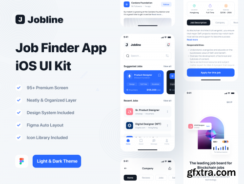 Jobline - Job Finder App iOS UI Kit