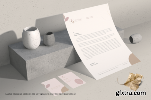 Letterhead and Business Card Mockup