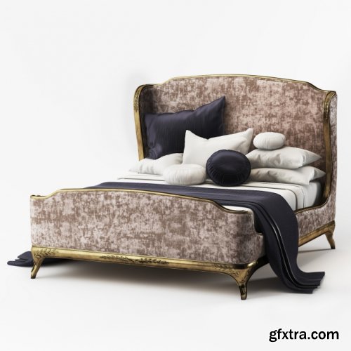 Bed US Cali King Jonathan Charles Fine furniture Versailles 494 762-W1-F9