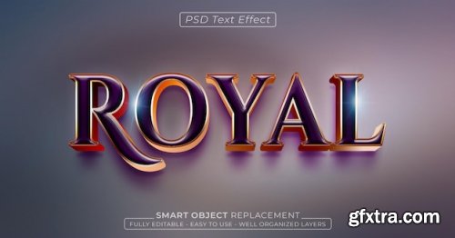 Royal gold 3d luxury style text effect