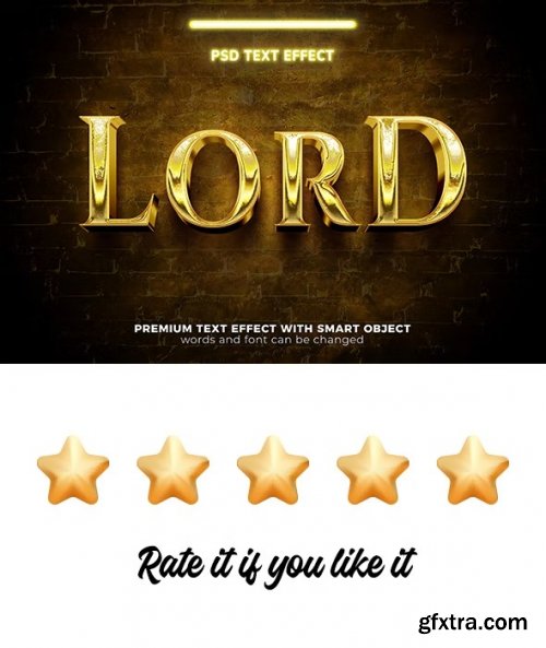 GraphicRiver - Golden Lord 3D PSD Editable Text Effect 36614963
