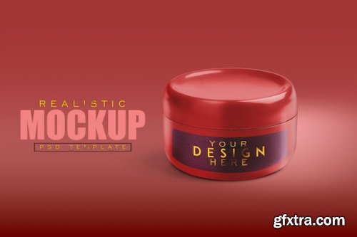 Cosmetics packaging product psd mockup
