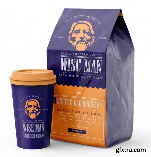 Coffee branding mockup
