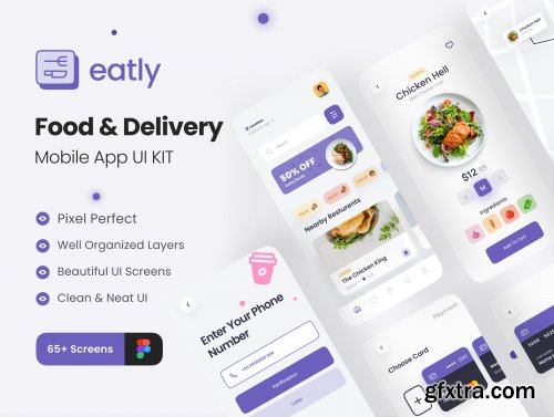 Eatly - Food Delivery App UI Kit