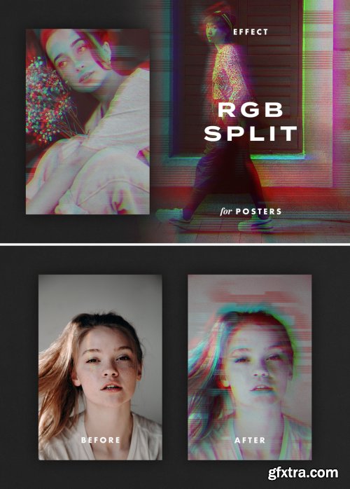 CreativeMarket - RGB Split Effect for Posters 6974535