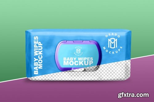 Wipes pouch mockup