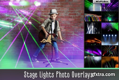 CreativeMarket - Stage Lights Overlays 3616927