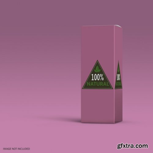 Simply mockup box for airless cosmetics bottle