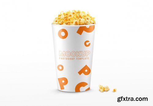 Popcorn bucket mockup