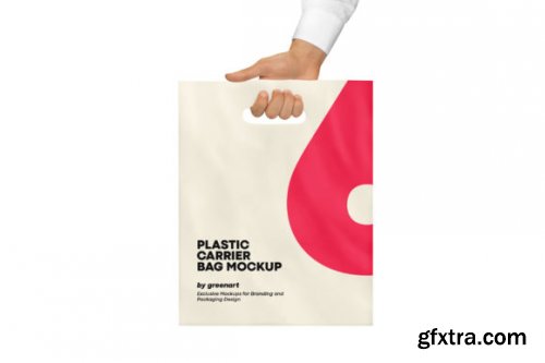 CreativeMarket - Plastic Carrier Bag Mockup 7157529