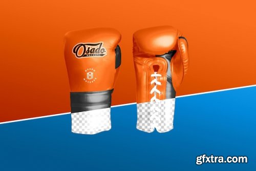 Boxing gloves mockup