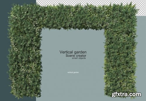 Vertical garden psd