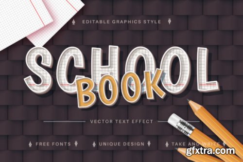 CreativeMarket - School Book - Editable Text Effect
