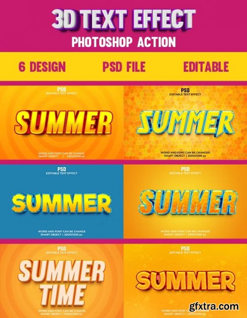GraphicRiver - 6 Summer Editable 3d Text Effect Pack 37411738