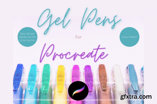 Procreate Gel Pen Brushes & Palette