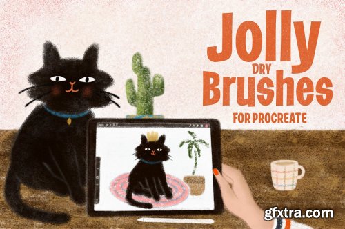 CreativeMarket - Jolly Dry Brushes for Procreate 5367747