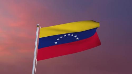 Videohive - Flag Of Venezuela Waving - 37487113