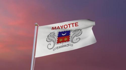 Videohive - Flag Of Mayotte Waving - 37487117
