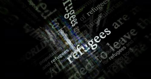 Videohive - News titles media with Refugees seamless looped screens - 37519575