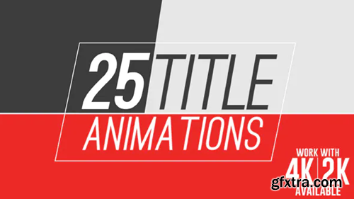 Videohive 25 Title Animations 10536261
