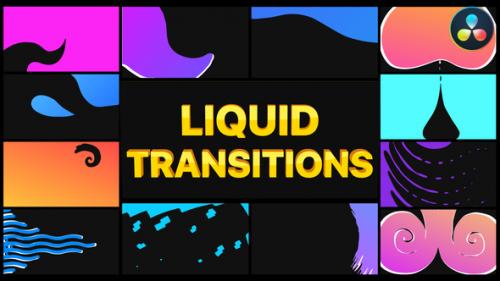 Videohive - Liquid Transitions Pack | DaVinci Resolve - 37441855