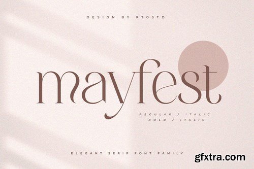 Mayfest Elegant Serif Font Family