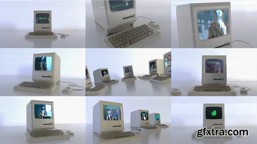 Videohive Old Computer Opener 37534674