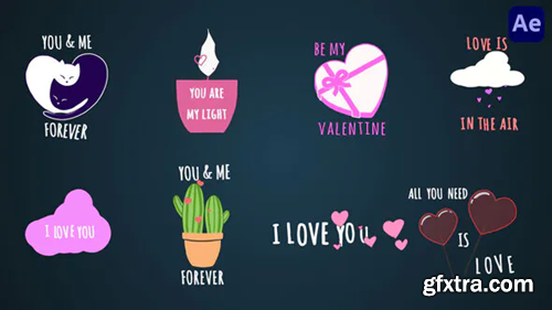 Videohive Valentine\'s Day text animations [After Effects] 37569129