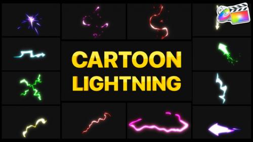 Videohive - Cartoon Lightning Elements | FCPX - 37649760