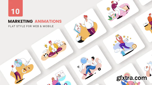 Videohive Business Marketing Animations - Flat Concept 37604836