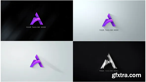 Videohive Minimal Clean Logo Reveal Collection 4 in 01 simple logo opener pack 37613892