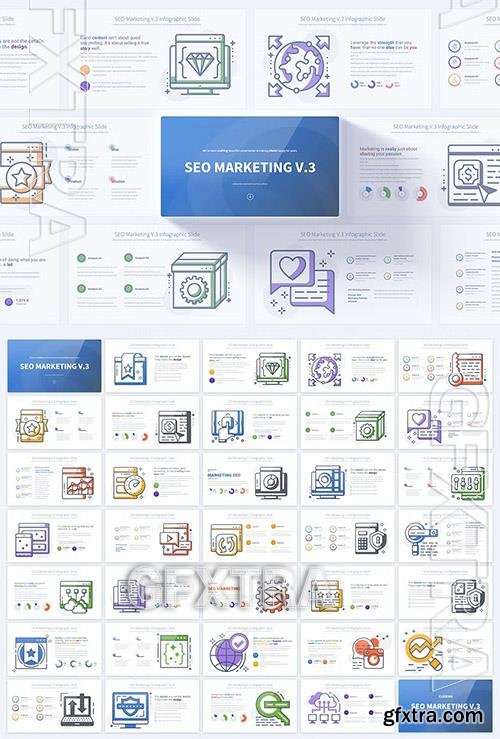 SEO Marketing V.3 - Powerpoint and Keynote Slides