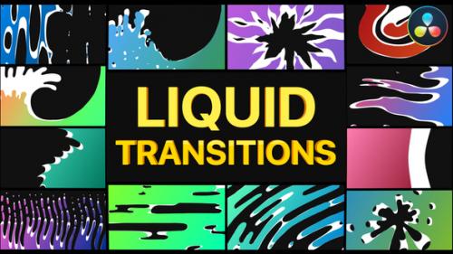 Videohive - Fresh Liquid Transitions | DaVinci Resolve - 37648580
