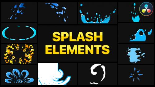 Videohive - Splash Elements | DaVinci Resolve - 37724434