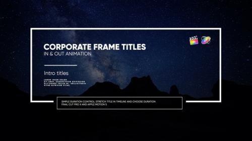 Videohive - Frame Titles I FCPX & Motion - 35720924