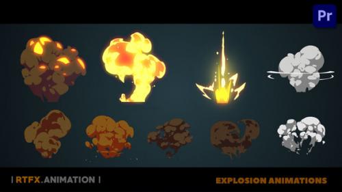 Videohive - Cartoon Flash 2D FX explosions [Premiere Pro] - 37739913